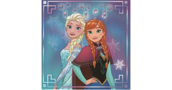 Carte de voeux Frozen - Anna & Elsa